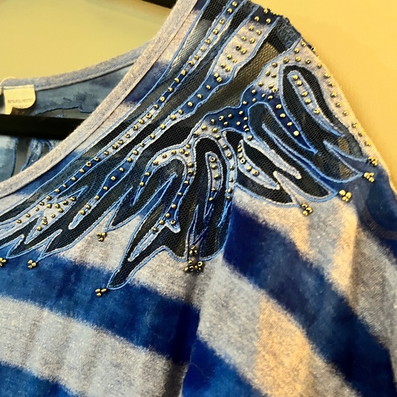 Miss Me sequin Angel wing top size Medium - Picture 4 of 11